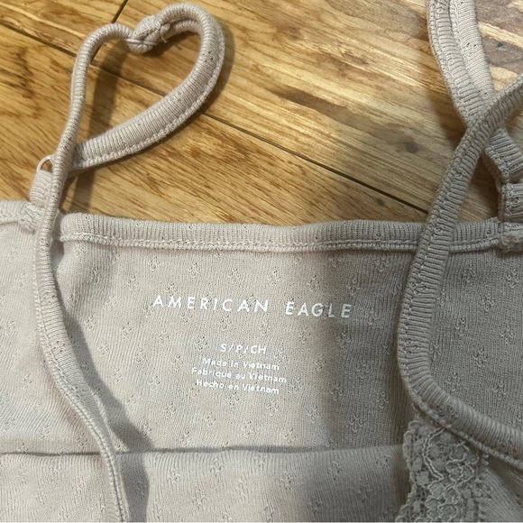 American Eagle Pointelle Lace Bow Cami - Picture 8 of 8